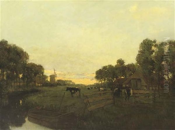Along The River At Sunset - view 1