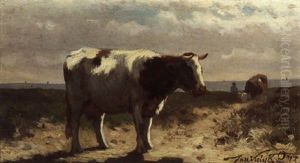 A Cow In A Field by Jan Vrolijk