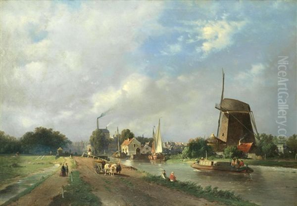 Dutch Canal Scene - view 1