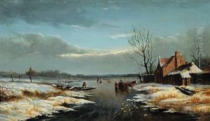 Winter Scenery In Friesland