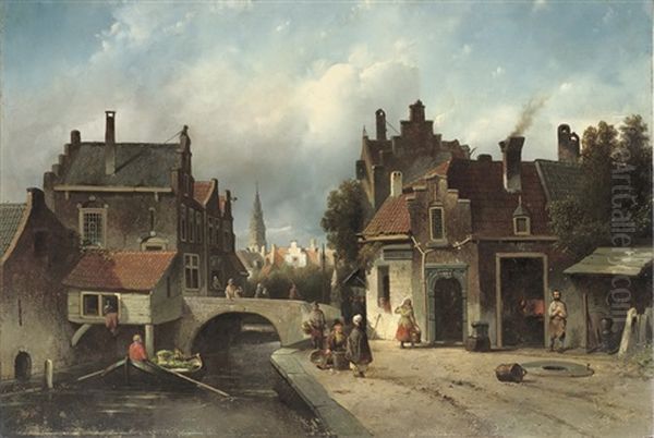 A Smithy By A Dutch Canal - view 1