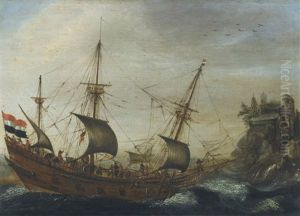 A Dutch Merchantman In Coastal Waters thumbnail