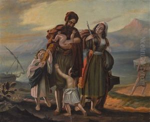 Der Zuruckkehrende Freiheitskampfer by Theodoros Vryzakis