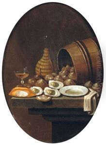 Nature Morte Aux Huitres by Gerrit Van Vucht
