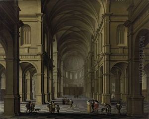 Interior Of A Church by Jan van Vucht