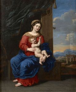 Vierge A L'enfant Au Chardonneret by Remi Vuibert