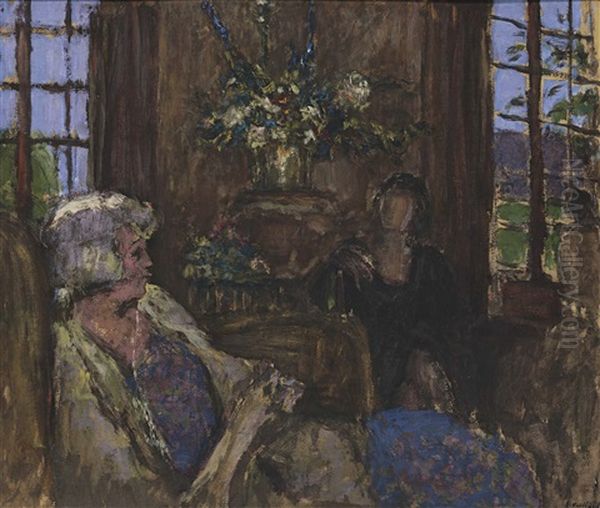 Deux Dames Dans Le Salon Des Clayes - view 1