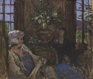 Deux Dames Dans Le Salon Des Clayes by Jean-Edouard Vuillard