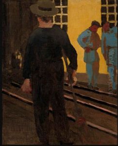 Le Balayeur Sur La Voie by Jean-Edouard Vuillard