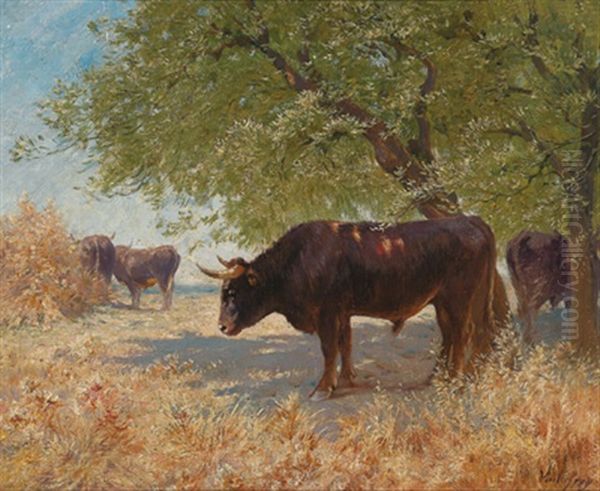 Landschaft Mit Wasserbuffel - view 1
