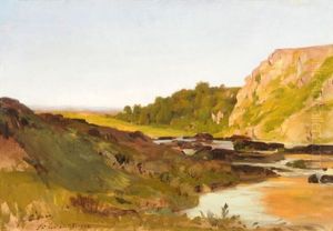 Flusslandschaft by Gaston Vuillier