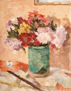 Vase With Flowers by Anatol Vulpe