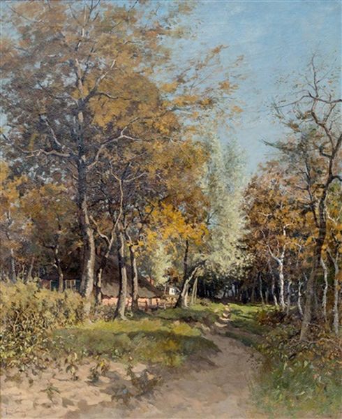 Farm Along A Forest Path - view 1