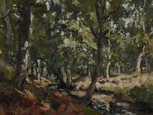 Beekje In Het Bos by Jan van Vuuren