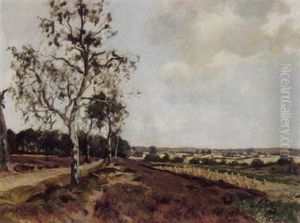 A View Of An Extensive Landscape by Jan van Vuuren