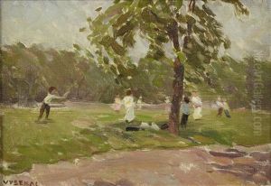 Children Playing by Edouard Vysekal