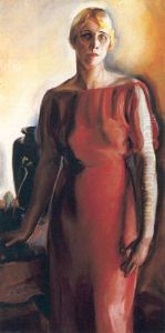 Portrait Of Doris Deutsch by Edouard Vysekal