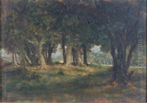 Clairiere En Foret by Louis Georges Brillouin