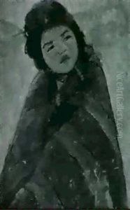 Hupa (indian Child) by Luvena Vysekal