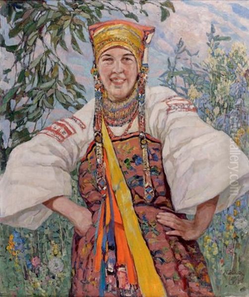 Jeune Ukrainienne En Costume Traditionnel - view 1