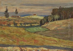 Late Summer Landscape by Konstantin Semionovich Vysotsky