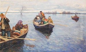 Spring Flood, Senezh Lake by Konstantin Semionovich Vysotsky