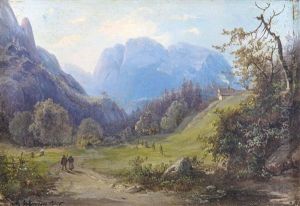 Sommertag Im Gebirgstal