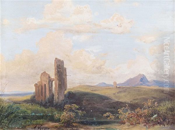 Ruinen In Weiter Landschaft - view 1
