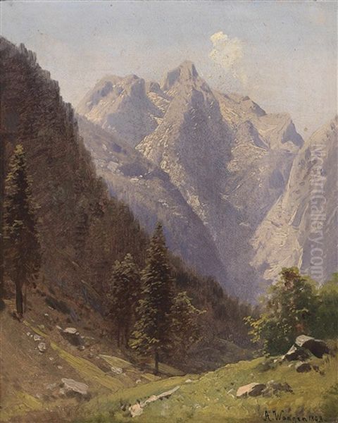 Zwei Ansichten Aus Den Berchtesgadener Alpen - view 1