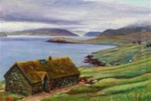 View From A Faroese Village by Joen Waagstein