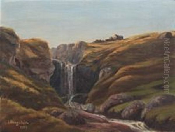 Landscape With Waterfall - view 1