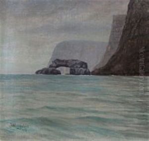 Coastal Scene From The Faroe Islands by Joen Waagstein
