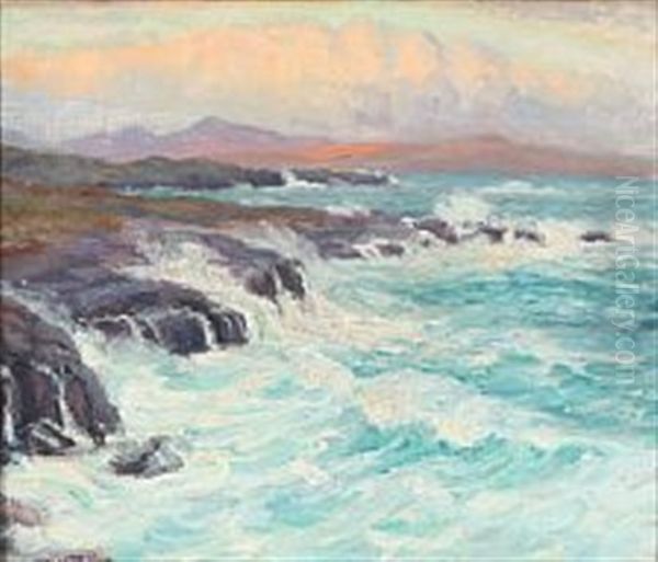 A Rocky Coastal Scene From The Faroe Islands - view 1
