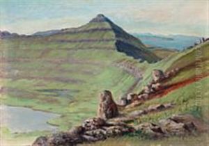 A Rocky Landscape From The Faroe Islands