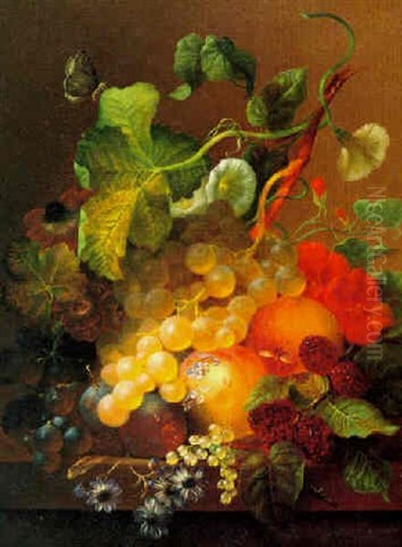 Still Life With Fruit, Flowers And Butterflies - view 1