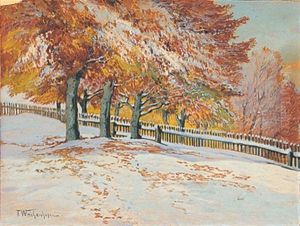 Herbstschnee Am Schifferberg by Friedrich Wachenhusen