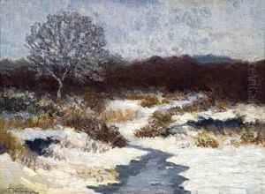 Winterlandschaft by Friedrich Wachenhusen
