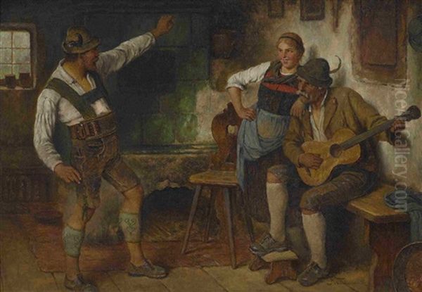Beim Musizieren In Der Bauernstube - view 1