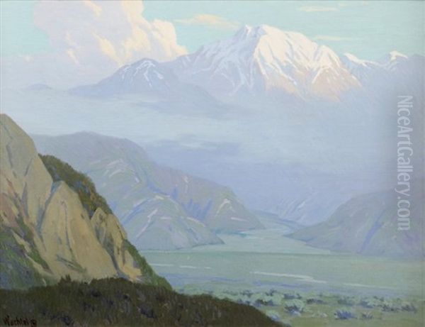 Atmospheric Mountain Landscape - view 1