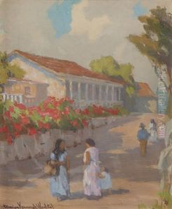 Women On A Street In Monterey