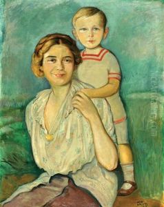 Mother And Son by Wilhelm Wachtel