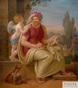 Homer Wird Von Einem Putto Der Dichterlorbeer Aufgesetzt by Eberhard Waechter