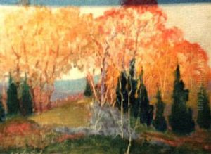 New England Autumn by Henry Wellington Wack