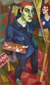 Der Maler, Selbstbildnis Mit Palette