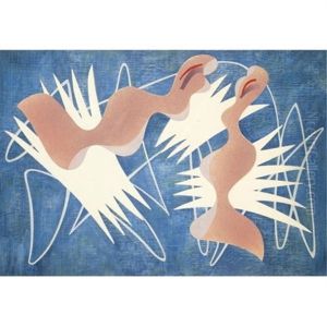 Composition On Blue Ground I by Edward Wadsworth