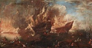 Seeschlacht by Cornelis de Wael