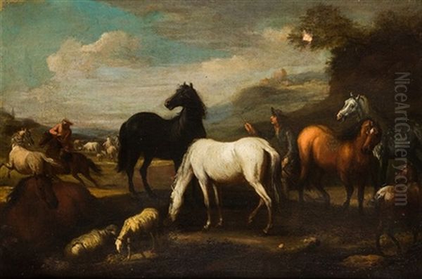 Jinetes Domando Caballos - view 1