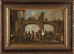 Sosta Di Cavalieri by Cornelis de Wael