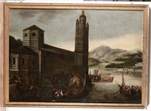 Veduta Marina Con Architetture by Cornelis de Wael