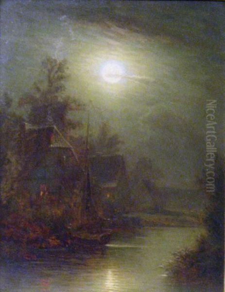 Fluss Im Mondschein - view 1